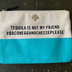 Kate Spade Tequila is not my friend clutch